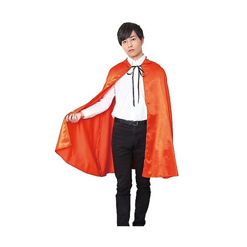 ハロウィンフードマント オレンジ 57−