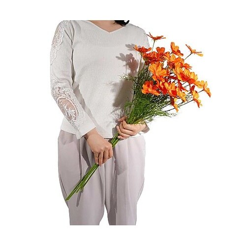 サテンコスモススプレー70cm(造花)オ