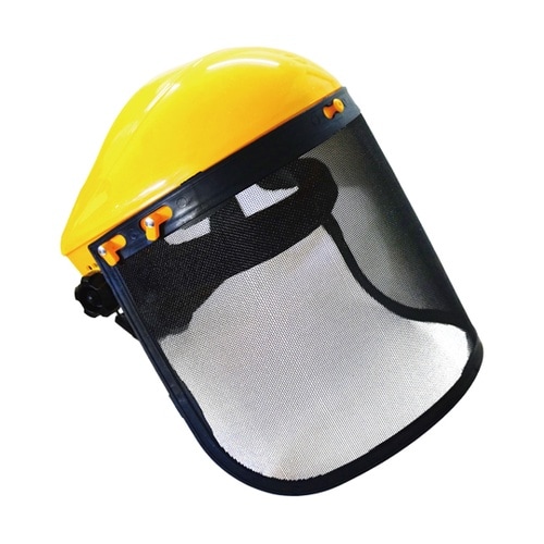 かぶり型 防災面 メッシュタイプ 黄色
