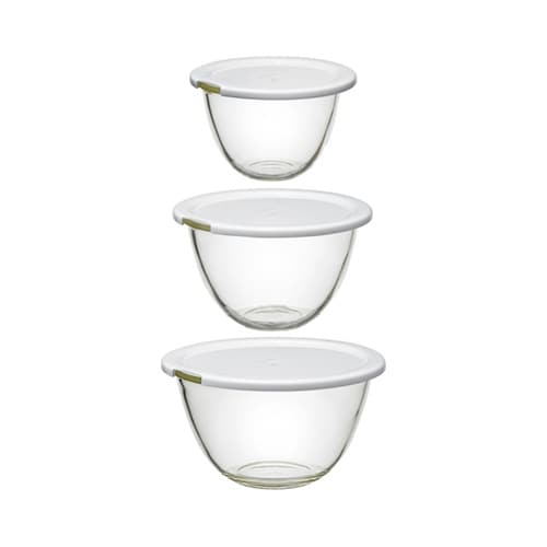 耐熱ガラス製ボウル 3個セット 電子レン