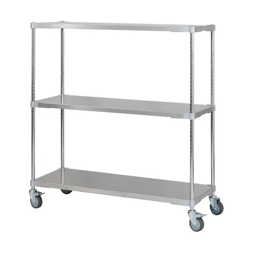 ステンレスシェルフワゴン W1210×D