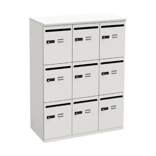 パーソナルロッカー9人用 ホワイト/ホワ
