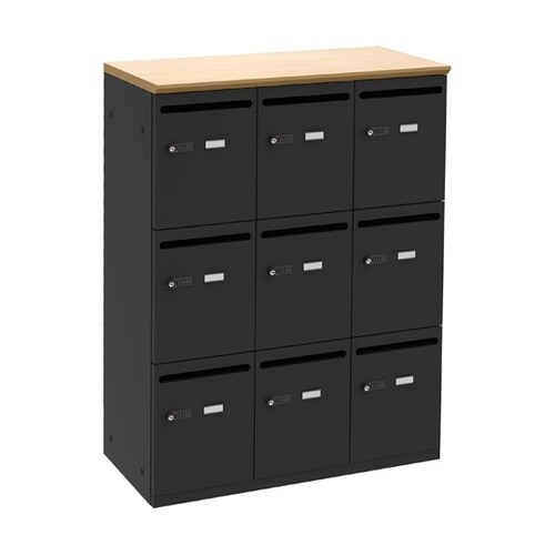 パーソナルロッカー9人用 ナチュラル/ブ