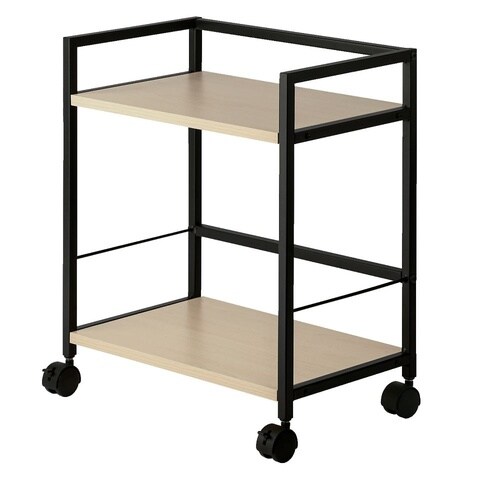 デスクワゴン2段 ブラック DWG02B