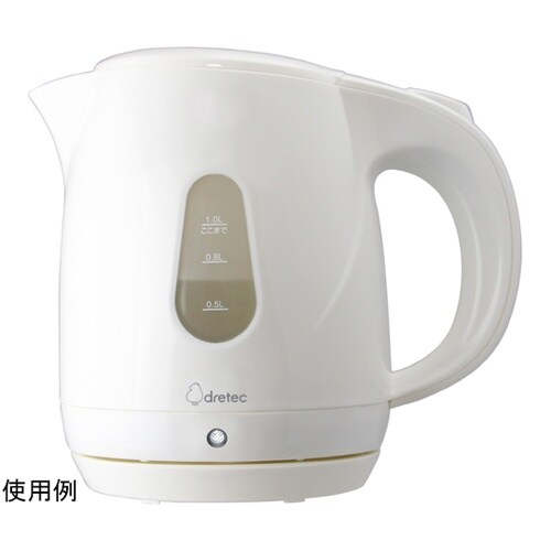 電気ケトル「プロム」1.0L ホワイト