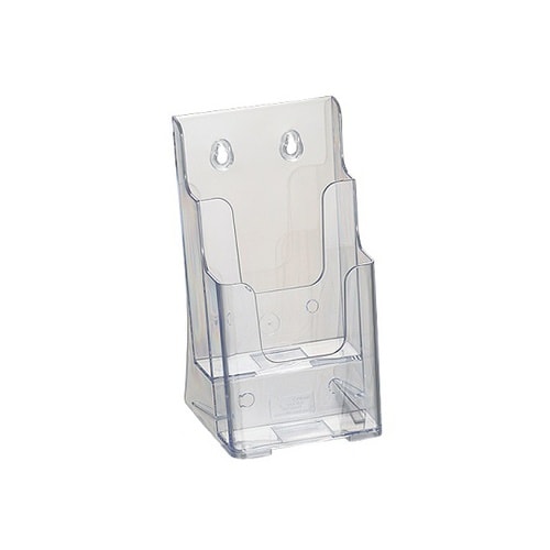 ツーウェイパンフレット立て 透明 A4