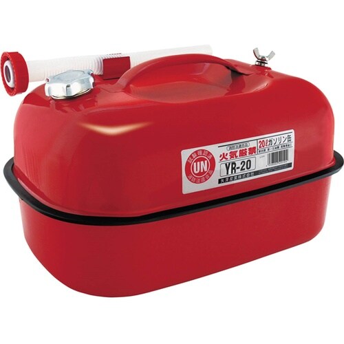 ガソリン携帯缶 20L 赤 YR20