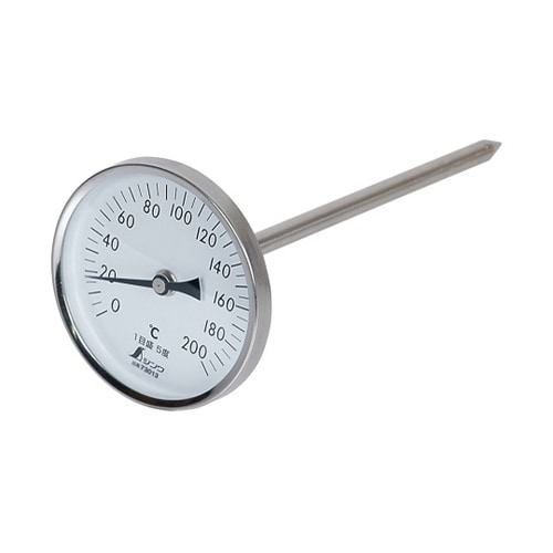 73013 温度計 V−4丸T字型黒目盛