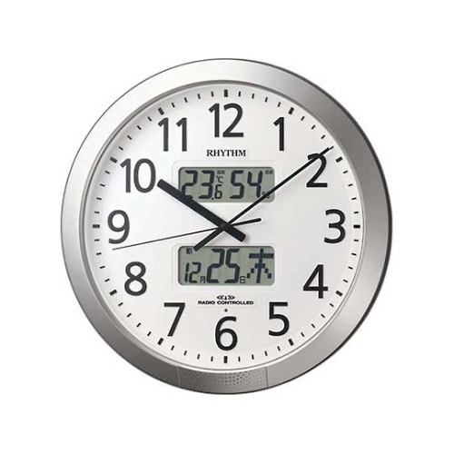 4FN404SR19 壁掛け時計シルバー