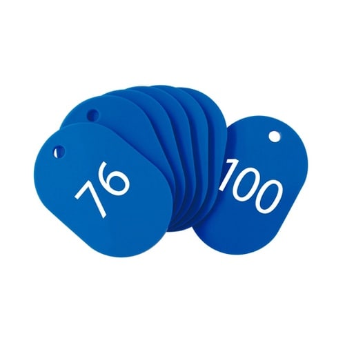 スチロール番号札 小 76ー100 青