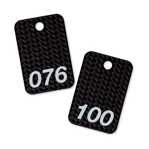 スチロール番号札 76ー100 黒 1箱