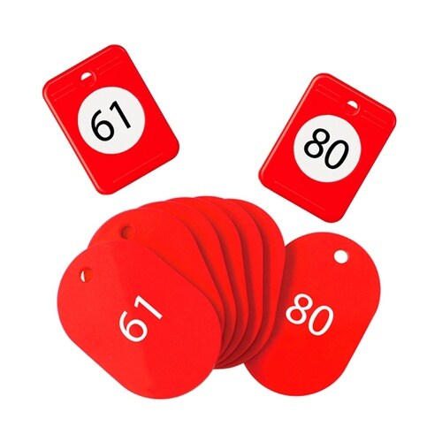 クロークチケット 61ー80 赤 1箱(
