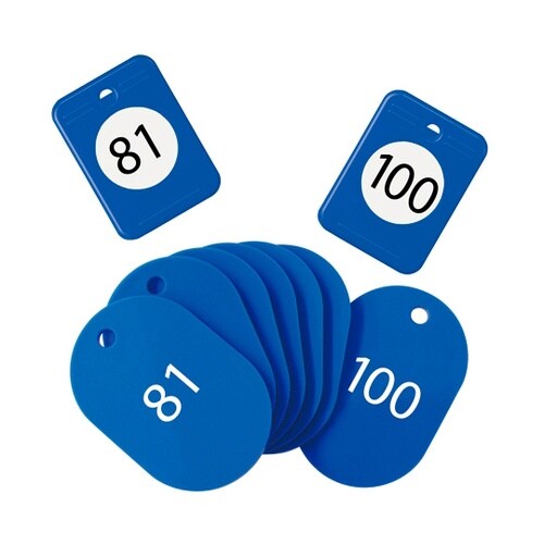 クロークチケット 81ー100 青 1箱