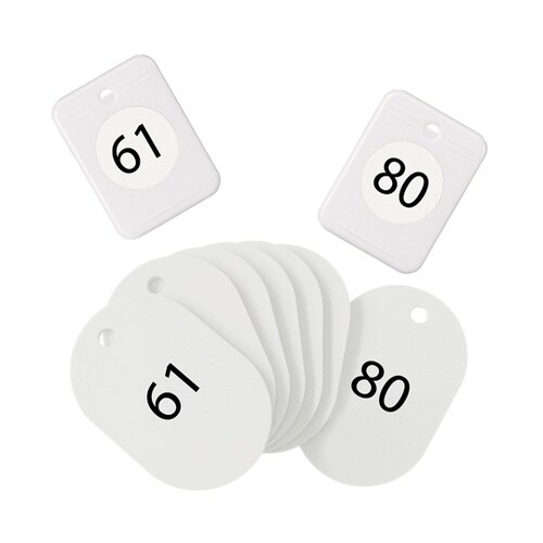 クロークチケット 61ー80 白 1箱(
