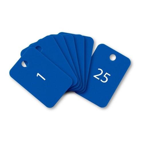 スチロール番号札 1ー25 青 1箱(2