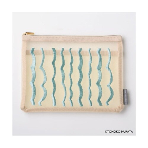 ムラタトモコ 刺繍メッシュポーチ Rip
