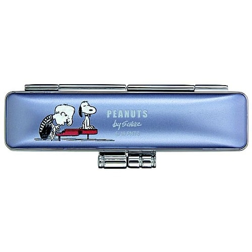 スヌーピーネオメタリックケース ブルー