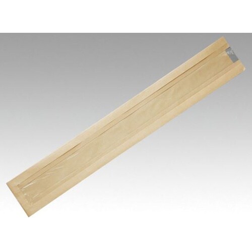 バケット袋 無地フェネット(茶)窓付 N