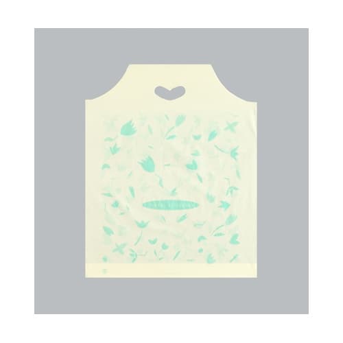 ポリ手提袋 ハートバッグ フローラル 中