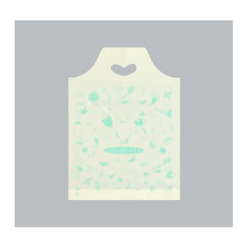 ポリ手提袋 ハートバッグ フローラル 小