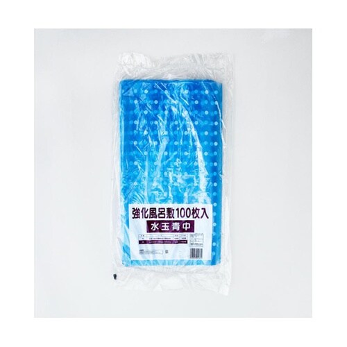 ポリ風呂敷 強化風呂敷 水玉青 中 1ケ