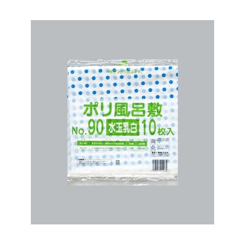 ポリ風呂敷 No.90 水玉乳白 1ケー