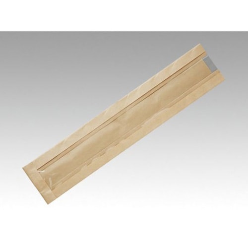 バケット袋 無地フェネット(茶)窓付 N