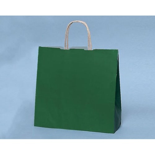 紙手提袋 No.3 グリーン 丸紐 1ケ