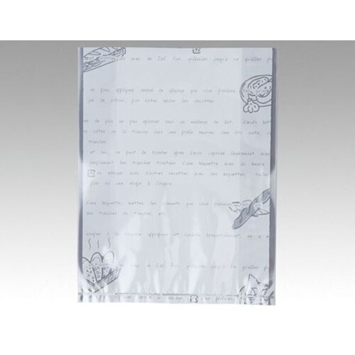 No.198レシピ柄サンド袋 1袋(10