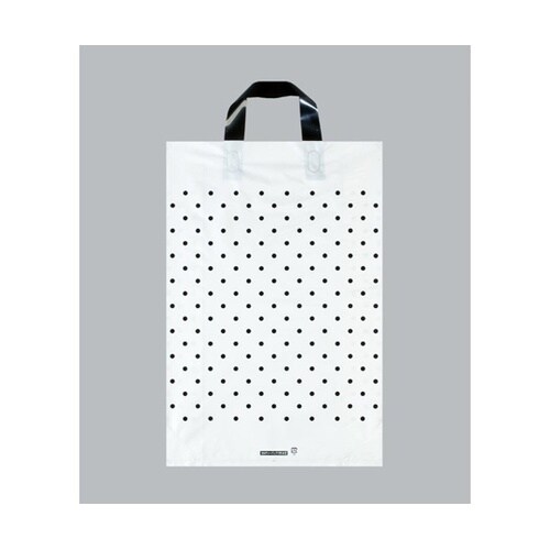 ポリ手提袋 カルチャーバッグ 水玉(グレ