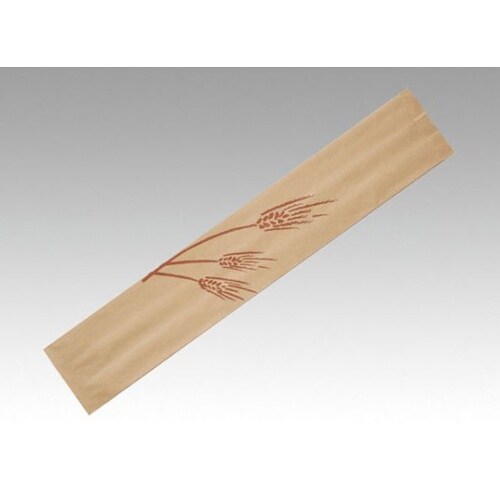 バケット袋 フランスパン紙袋 麦の穂(茶