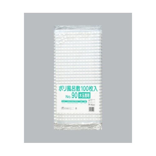 ポリ風呂敷 No.90 水玉透明 100