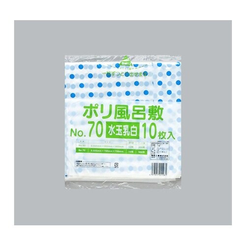 ポリ風呂敷 No.70 水玉乳白 1ケー