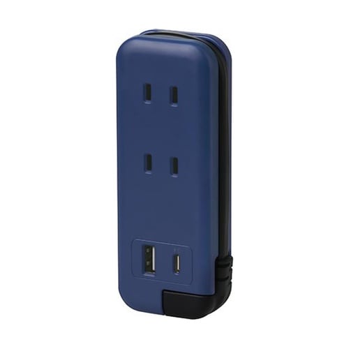 ポータブルコンセント USB−C ネイビ