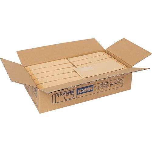 マドアキ封筒長3 371 1箱(1000