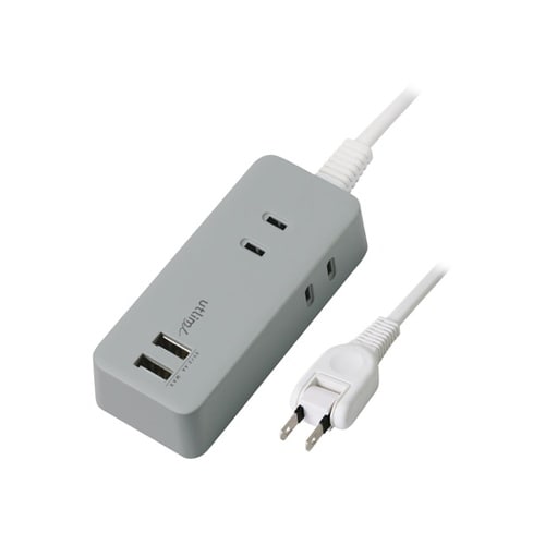 3口コンセント1.5mUSBポート付 グ