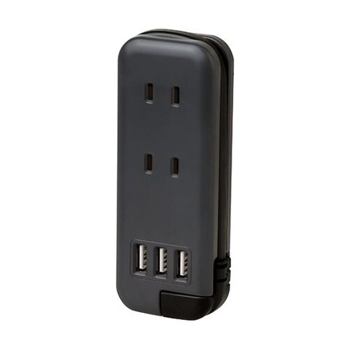 ポータブルコンセント USB−A グレー