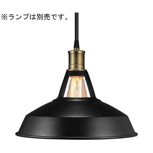 真鍮黒ペンダントライト器具(ランプ別売り