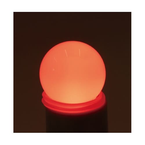 LEDミニボール球E26 赤色 HDM0