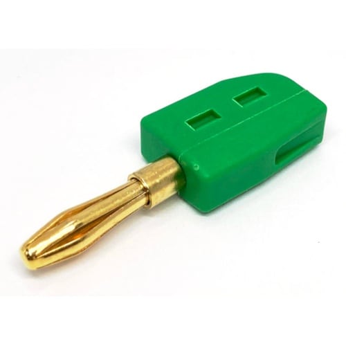ワンタッチ φ4mmバナナプラグ 緑 5