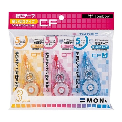 修正テープCF5C 3色 3本パック K