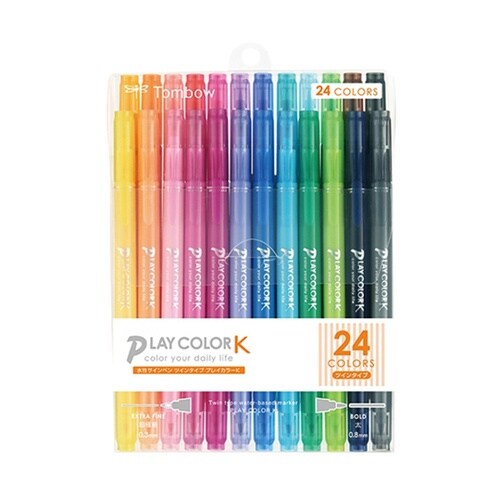 水性サインペンPK24色パック 1セット