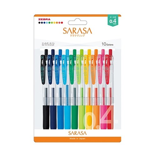 サラサクリップ0.4 10色セット N