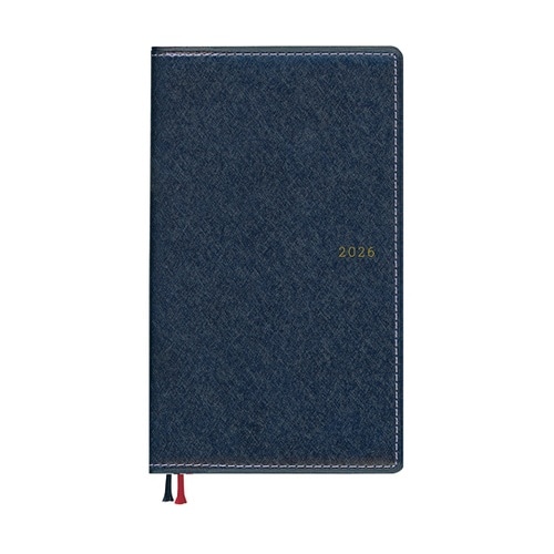 2026 アポイント 1W+横罫 ネイビ