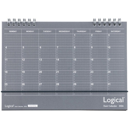 ロジカル卓上カレンダー2026リングタイ