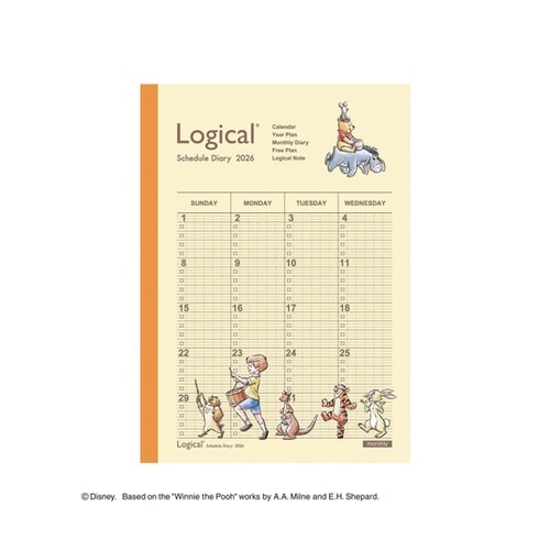 ロジカルダイアリー2026月間ノートタイ