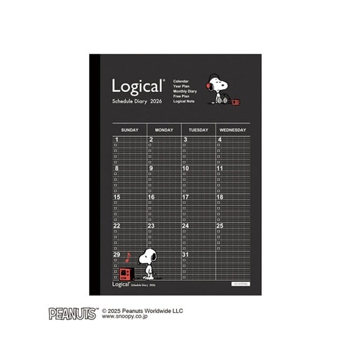 ロジカルダイアリー2026月間ノートタイ