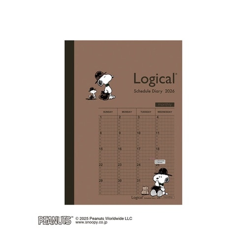 ロジカルダイアリー2026月間ノートタイ