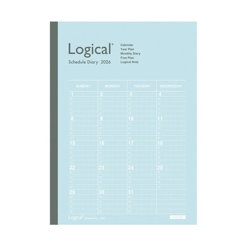 ロジカルダイアリー2026月間ノートタイ