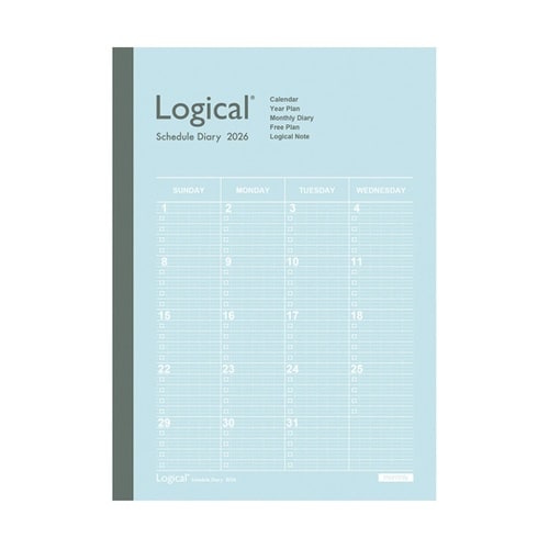 ロジカルダイアリー2026月間ノートタイ